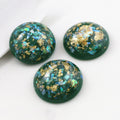Gold Fleck Oval Resin Cabochons in Eight Color Options view 9