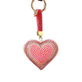 Leather Pearl Heart Keychains in Five Colors plus Assorted Option view 5