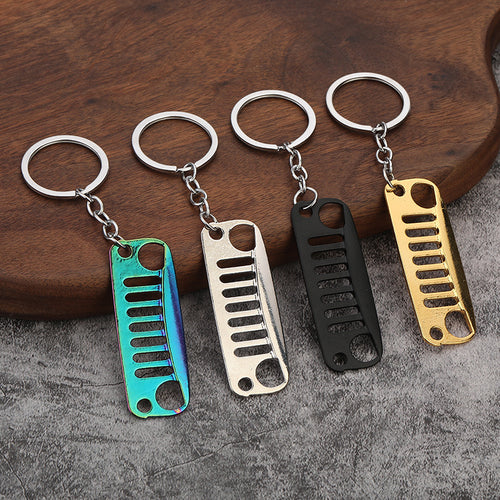 Off-Road Front Grille Zinc Alloy Keychain Hanging Charm