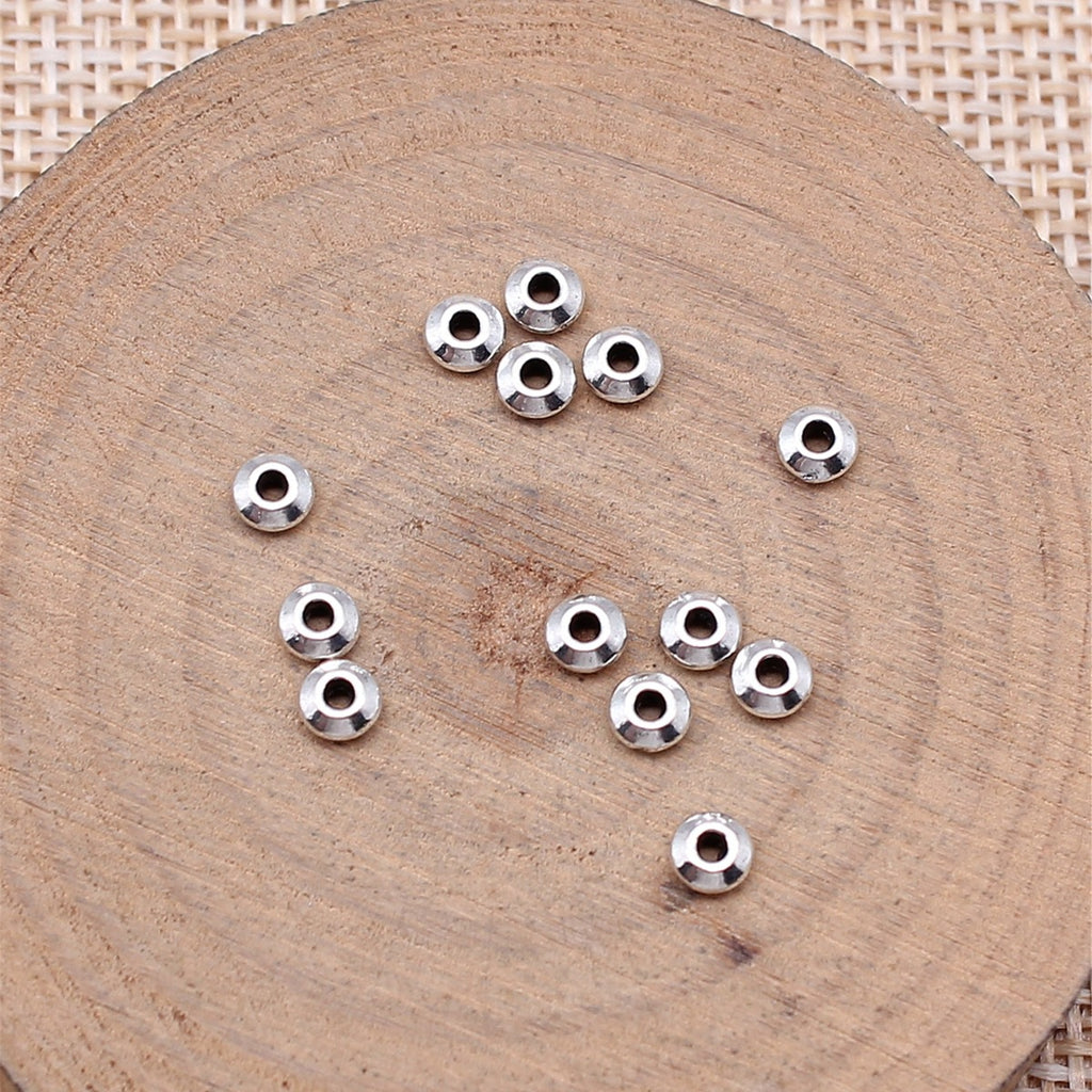 4x4x1.8mm 0.1g Multi Color Zinc Alloy Abacus Shape Small Hole Spacer Beads for Jewelry Making