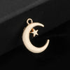 Gold-Tone Moon Star