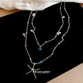 Silver Tone Starfish Pendant Necklaces in Three Designs view 4