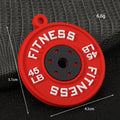 Fitness Weight Plate PVC Charm Pendant Barbell Design Ten Colors view 4