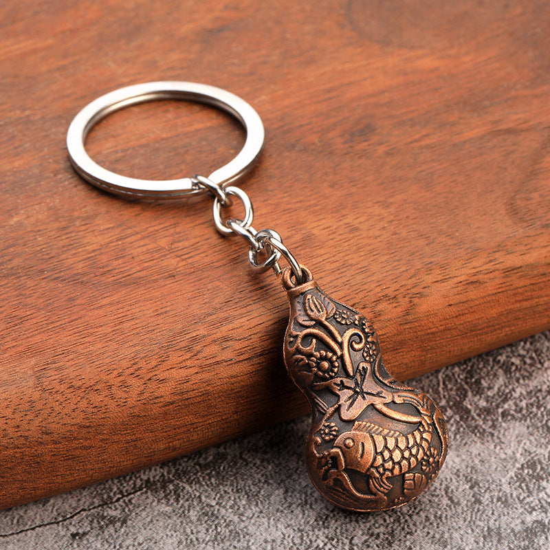Vintage Gourd Lucky Charm Souvenir Keychain