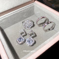 Crystal Openwork Drop Earrings and Matching Ring Options view 4