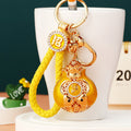 Jeweled Double Fish Fortune Pouch Keychains with Three Wrist Loop Only Options view 3