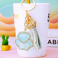 Crystal Paw Keychains with Matching Jeweled Straps in Five Colors view 4