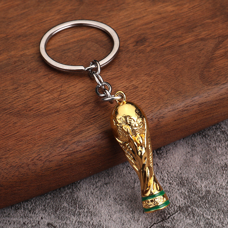 Football Trophy Resin Keychain Souvenir Gift Pendant