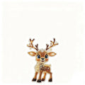 Cartoon Reindeer Acrylic Keychain Ball Chain Flat Charm view 6