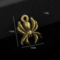 Alloy Spider and Spider Web Charm Pendants Two Sizes Three Finishes view 3