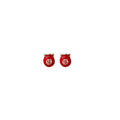Red Fortune Ingot and Money Bag Small Stud Earrings view 5