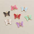 Colorful Butterfly Charms In 1 Style For Jewelry Making view 4