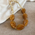 Colorful Oval Bead Bracelets Necklaces and Earrings view 7