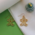 Christmas Dried Flower Resin Drop Earrings Gold Frames 19 Styles view 4