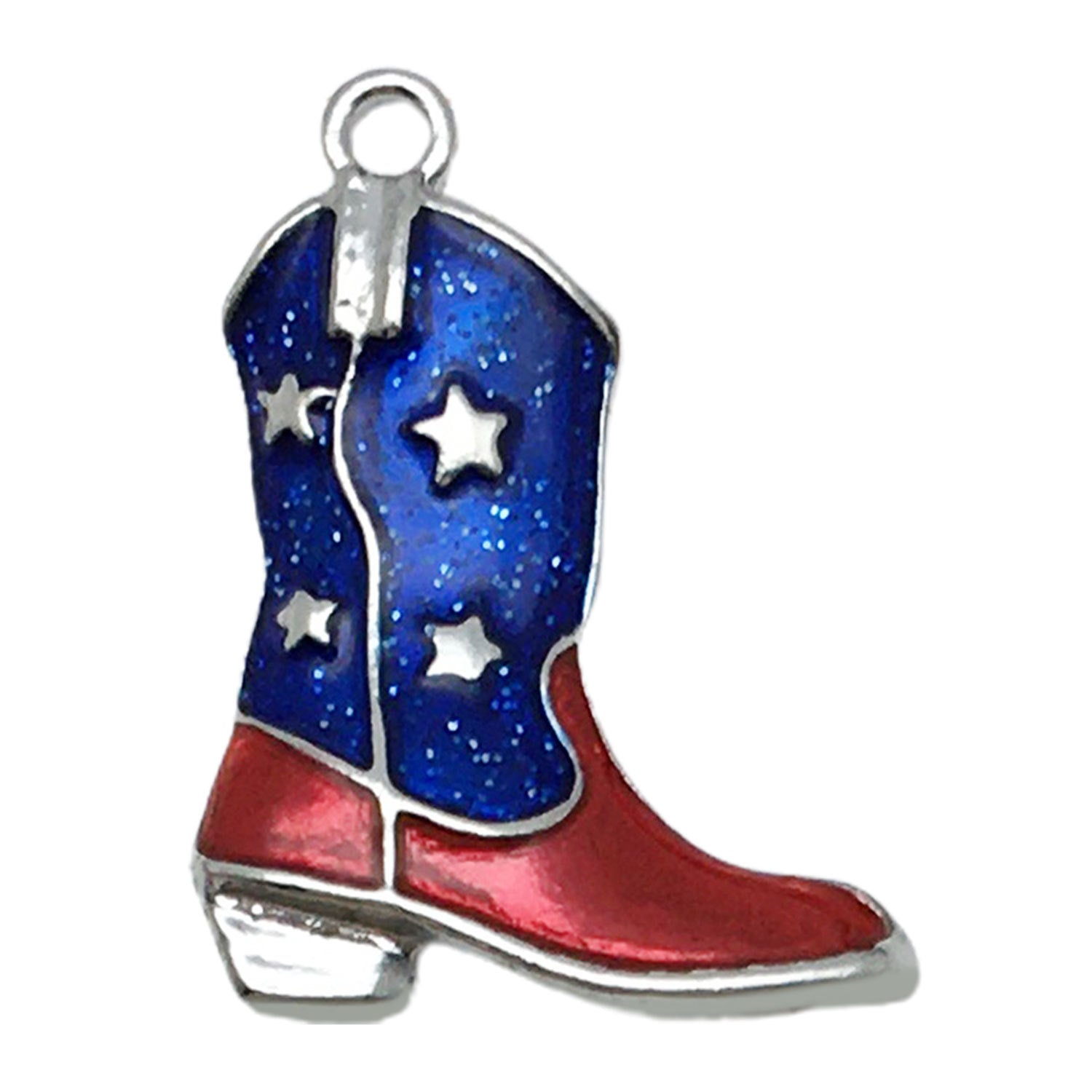Enamel Zinc Alloy Independence Day Heart Hat Star Charm Pendant for DIY Earrings Jewelry