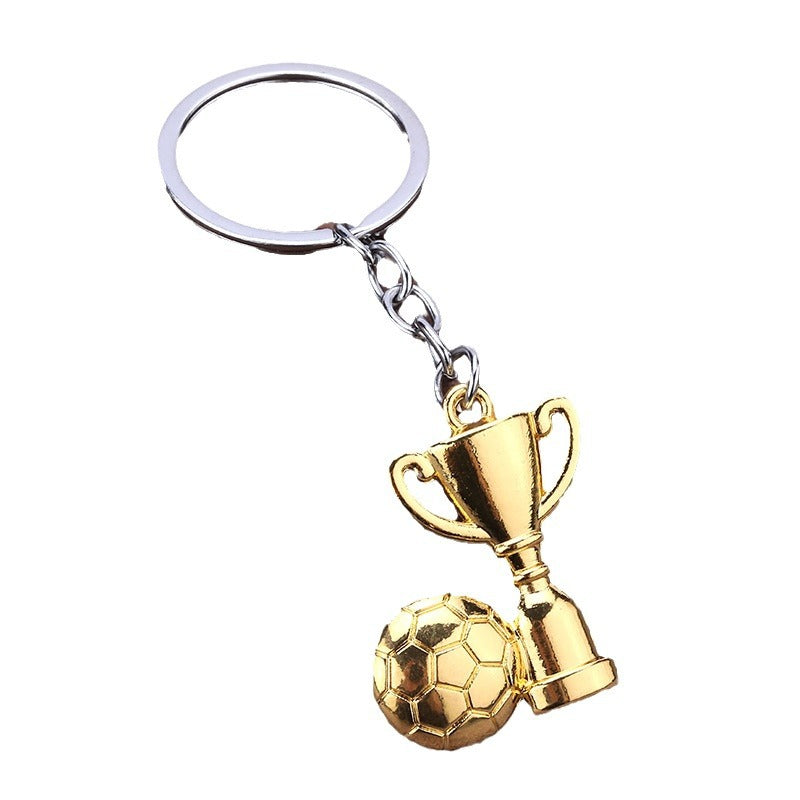 Euro Cup Football Metal Keychain Souvenir Gift Pendant