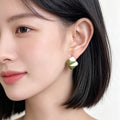 Green Theme Mixed Stud and Drop Earrings Sixteen Styles view 2