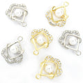 Crystal-Accented And Pearl-Look Gold Silver Pearl Pearl-look Jewelry Pendants in 2 Styles view 5