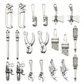Antique Silver Hand Tool Metal Charms with 10 Listed Options view 5