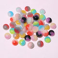Assorted Round Resin Cabochons in Ten Color and Pattern Mixes view 12