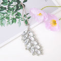 Crystal Leaf Feather Hanging Ornament Green Clear Styles view 2