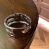 Silver Crumpled Bangle