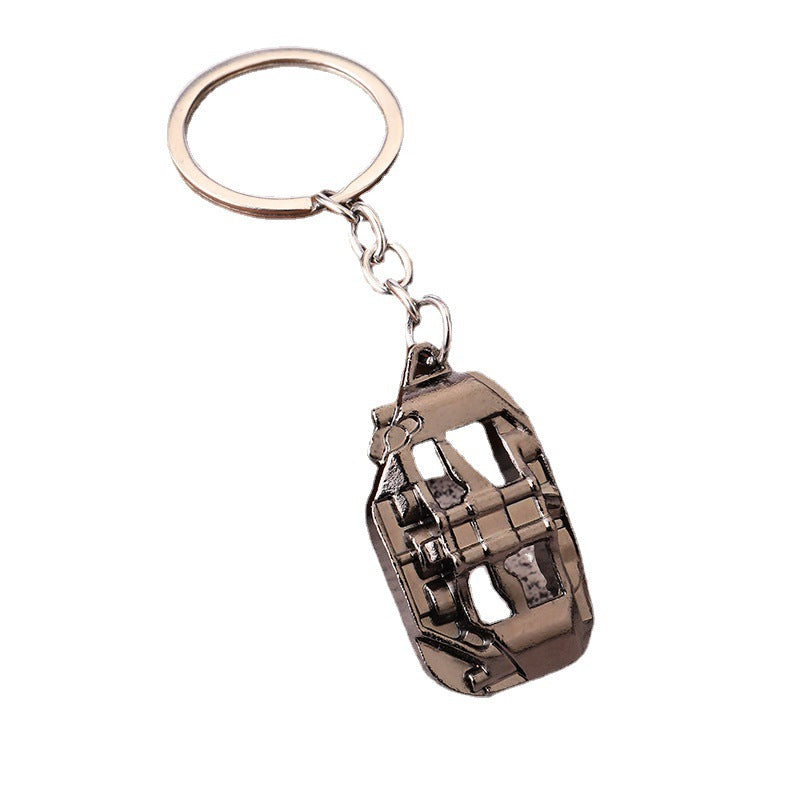 Men's Metal Brake Caliper Car Keychain Gift Accessory