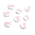 Colorful Awareness Ribbon Bead Jewelry Components For DIY Earrings And Bracelets Charms view 3