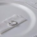 Silver Open Adjustable Weekday Engraved Band Ring Metal view 6