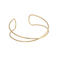 Gold Tone Open Wire Geometric Choker Collar Four Designs view 7