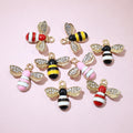 Colorful Enamel Bee Charms in Nine Pictured Styles view 4