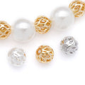 Openwork Mesh Ball Metal Spacer Beads for Jewelry Making view 3