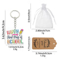Happy First Day of School Wooden Keychain With White Bag And Tag Option view 2