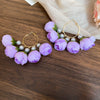 Purple Flower Hoop