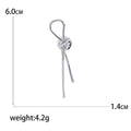Slender Knot Brooch In 2 Styles With Polished Metal Details view 5
