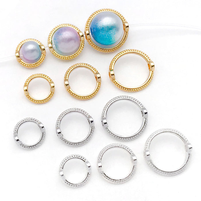 Double Hole Metal Bead Frames in Three Sizes and Three Finishes