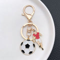 Four-Style Soccer Player Medal Jersey and Shoe Enamel Keychain Collection view 6