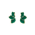 Five Color Irregular Petal Flower Statement Stud Earrings view 5
