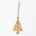 Yellow Rhinestone Tree Cross Pendant Ornament Two Styles view 5