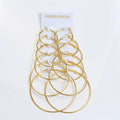 Five Pair Graduated Classic Hoop Earring Multipacks view 3