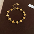 Gold Tone Charm Link Bracelets Hearts Shells Butterflies view 12