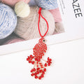 Red Rhinestone Bird Metal Christmas Tree Hanging Ornaments view 6