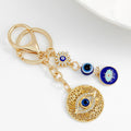 Evil Eye Filigree Keychain with Rhinestone Charms and Beads view 11
