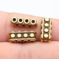 Four-Hole Rectangular Connector Spacer Beads in Four Styles view 3
