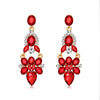 Red Floral Teardrop