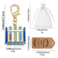 Go Study Test Tube Rack Enamel Charm Gold Clasp Two Colors view 2