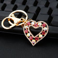 Crystal Sun Heart Cross Flower and Rose Keychain Collection in Ten Designs view 4