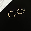 Thin Hoop Earrings in Gold and Silver Tone with Multiple Sizes view 7