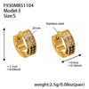 F930 Black-Small Earrings
