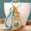 Sky-Blue-Braided Sky-Blue Pearl-Heart-Po